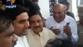 Nara Lokesh Inspects Mahanadu Arrangements in Vizag