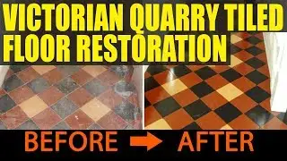 Victorian Quarry Tiled Floor Restoration