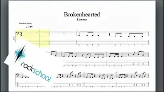 Brokenhearted Rockschool Grade 4 Bass