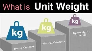What is Unit Weight || Unit Weight of RCC, PCC, Steel etc.