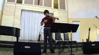 Elijah's Memorized Performance of Aldolf Huber's Contertino in G Major