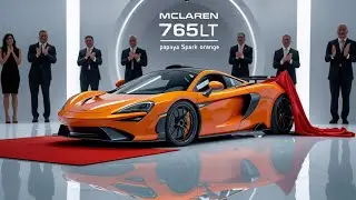 Shocking McLaren 765LT Reveal! Papaya Spark Supercar Unveiled in Ultra-Luxury Showroom