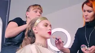 Working as a team. Academy of Makeup.