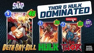 Marvel Snap : Two Titans, One Deck: Thor and Hulk Unleash Chaos in Marvel Snap! 💥🔨 #marvelsnap