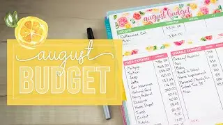 August Budget // Household Budget with a Single Income & Real Numbers