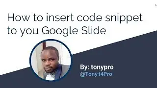 How to insert a code snippet to your google slide and power point docs