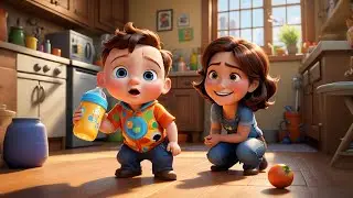 Baby Jax Spills the Juice | Fun Messy Play Song for Kids | Learning About Accidents & Cleaning Up