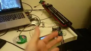 First run of arduino sailing boat autopilot
