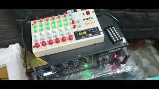 Roxy Mixer and Real Audio Amplifier Testing#dj #sound