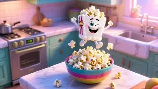 Popcorn Party Song | Fun Snack Song for Kids | Nursery Rhymes & Songs for Children
