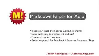 Markdown Parser for Xojo