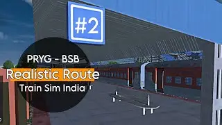 Realistic Route | Train Sim India | Bapudham Express | Part 2 | Railway GameZ