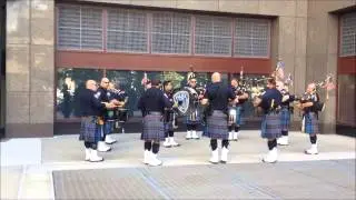 NYPD Bagpipes, Drum band  @ WTC 9/11 Memorial