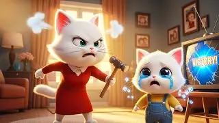 Mama Cat Never Understood Her Kitten’s Feelings | From Lonely Kitten to World Gaming Champion 🎮🐱