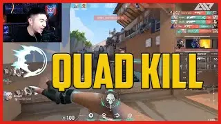@Oimtwo reacts to his teammate's quad kill