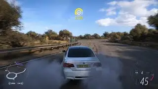Forza Horizon 5 morning drive drift roundabout