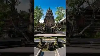AI drone video of Pura Taman Saraswati in Ubud, Bali #ai #drone #bali