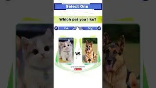 Cats vs Dogs  &mdash; Which pet rules ? #thisorthat #shorts #viral  #trending #cat #dog