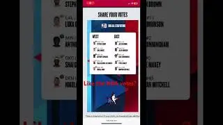 My NBA all star votes #nba #allstar #sports #survey #losangeles #sports #basketball #stephencurry