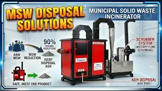 WASTEMENT Municipal Solid Waste Incinerator Plant | 30 Mtr Chimney | Vakratund Invention India Pvt