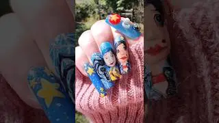 Coraline Nails #handpainted #handpaintednailart #nails #nailart#nailinspo #nailsart #gelnails