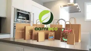 Kraft Paper Bags with Handles for Small Businesses | For Restaurants Businesses | Pop Up Shops