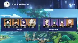 The ARCHONS and the NATIONAL TEAM vs the SPIRAL ABYSS FLOOR 12 (9 stars) | Genshin Impact 3.2