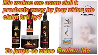 Asma doll kertin shampho hair oil food mask anti dandruff shampoo ￼review by naz Afridi 