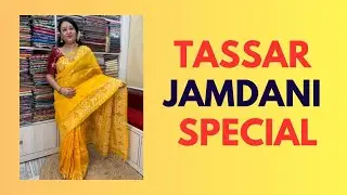 RONGIN || TussarJamdani  Sarees Booking no. 9836373955 #shorts #rongin