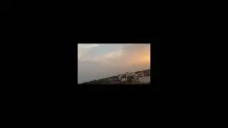 The Sun set scene of village