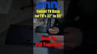 onn. Swivel TV Base How To #shorts #youtube #walmart #walkthrough #howto #technology #tv #review