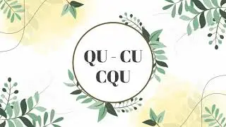 Suoni CU   QU   CQU   QQU