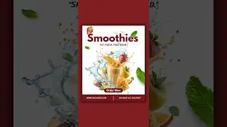 Modern Smoothie Instagram Post #design #animation @canva @Shorts