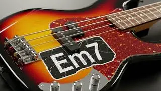 Bass - Em7 - Backingtrack (No Bass) - 80 BPM Smooth Funk Groove [ベース練習用バッキングトラック]