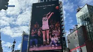 Caitlin Clark featured in new Nike billboard in Times Square