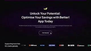 Landing page for Financial brand