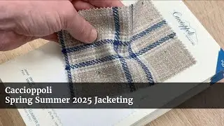 Italian Suit Fabric Wool Linen Silk - Caccioppoli Spring Summer 2025 Jacketing