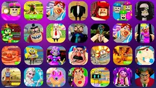 ROBLOX,POLICE GIRL PRISON RUN,CHIMPANZINI BANANINI'S,EVIL LUNCH LADY,MR BILLY'S MANSION,...