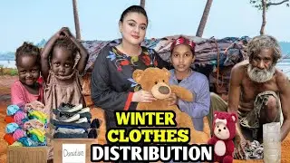  Winter clothes distribution ❤️| Helping others | big giveaway 