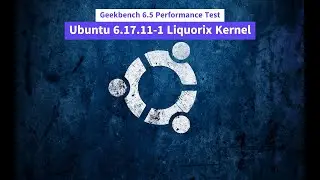 Geekbench 6.5 Performance Test on Ubuntu 6.17.11-1 Liquorix Kernel