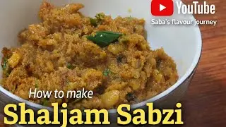 Shaljam ki sabzi | Dinner recipe Indian vegetarian | Winter Special Recipe | turnip recipe