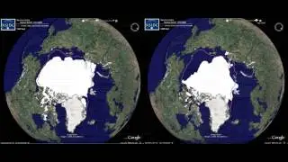NSIDC sea ice extent in Google Earth