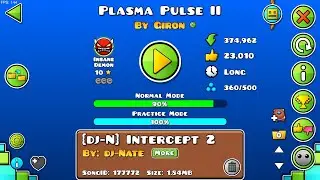 Geometry Dash | I beat Plasma Pulse II, let's beat Cyber Chaos by Hindsdiddy (77%) [Insane Demon]