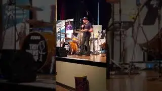 Tesla Band Iconic Drummer Troy Luccketta With His Troy Shows Up Program At Stratford High School