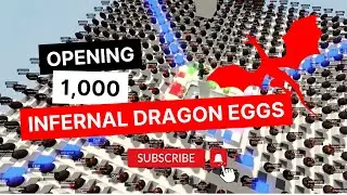 RaygekiYT Opening 1,000 Infernal Dragon Eggs Roblox Islands