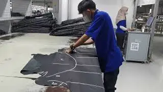 ITTA LEATHER Inspection & Nesting Process at Customer