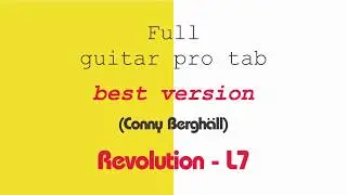 (Conny Berghall) REVOLUTION best version guitar tab