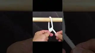 Adjustable Grip Hitch - useful for tensioning a line such as a tent ridgeline or a guy line
