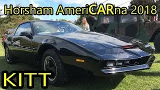 Horsham AmeriCARna 2018 - Knight Rider KITT, Ghostbusters Ecto-1, Herbie at American Car Show