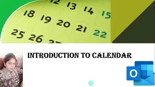 Introduction To Calendar| How to Create and Share Calendar in Outlook| Ms outlook in Hindi